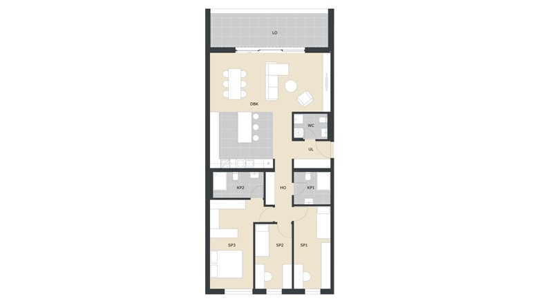 Četverosoban stan Velika Gorica Prodaja novogradnje Green Side Residence A55