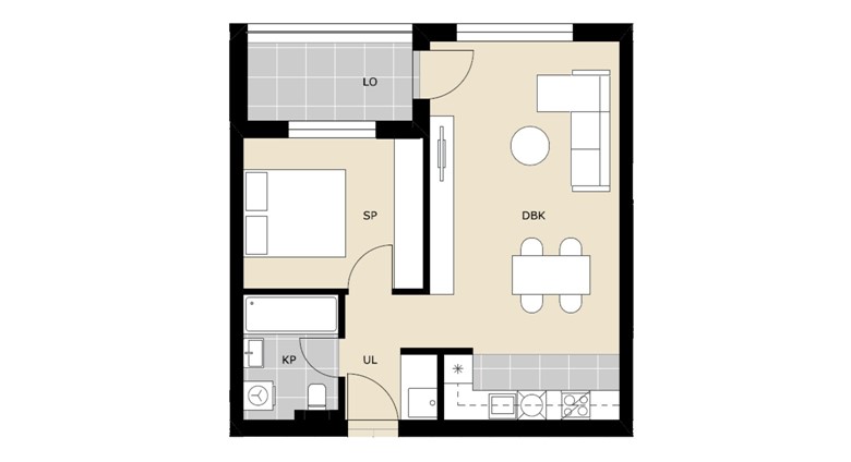 Dvosoban nenamješten stan Ulica Miošića D42