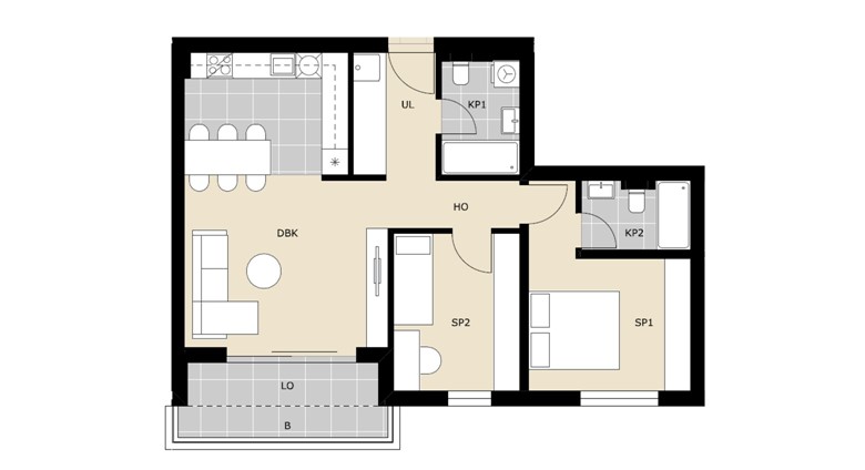 Green Side novogradnja trosoban VG D18
