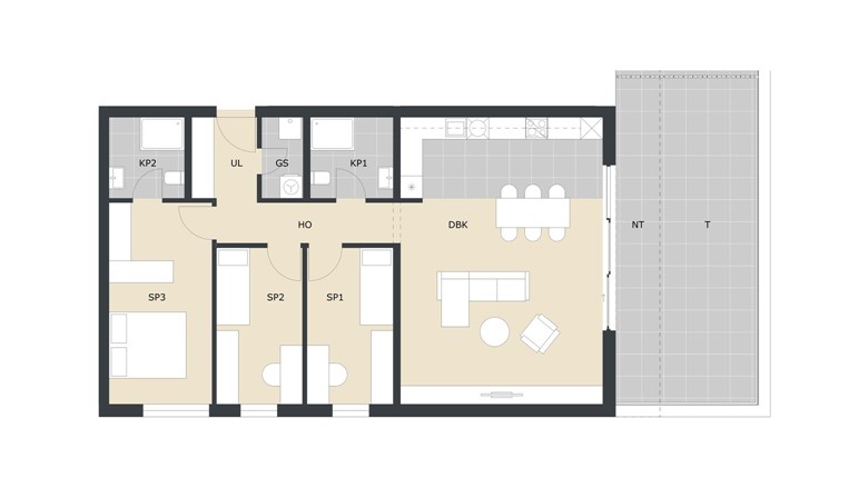 Prodaja stanova Velika Gorica četverosoban stan Green Side Residence A69