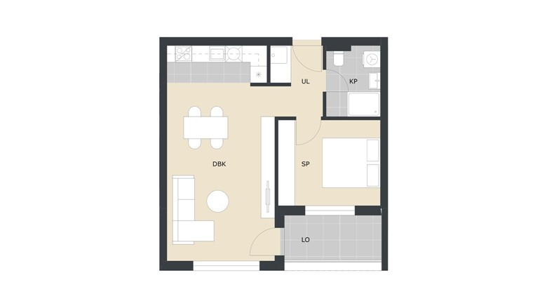 Prodaja stanova Velika Gorica dvosoban stan Green Side Residence A21