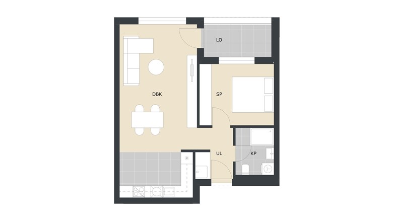 Prodaja stanova Velika Gorica dvosoban stan Green Side Residence A24