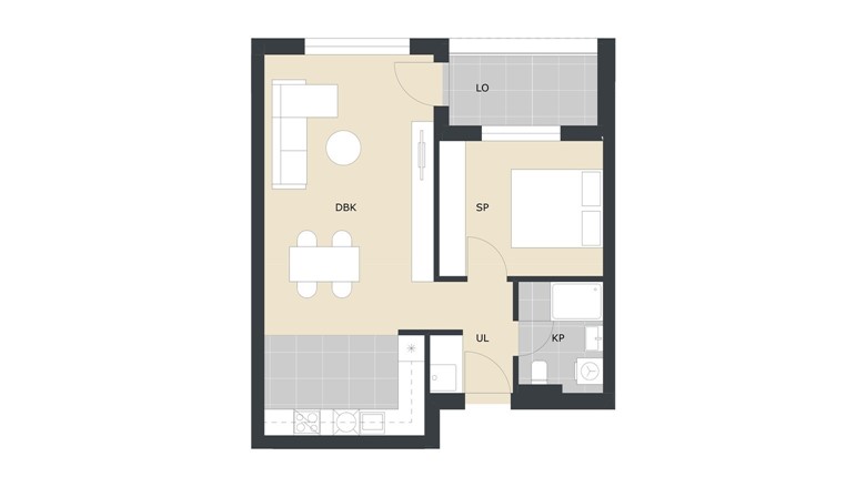 Stan dvosoban Velika Gorica Green Side Residence novogradnje prodaja A08
