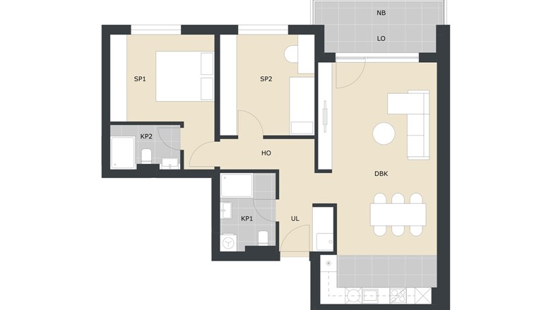 Stan trosoban Velika Gorica Green Side Residence novogradnje prodaja A35