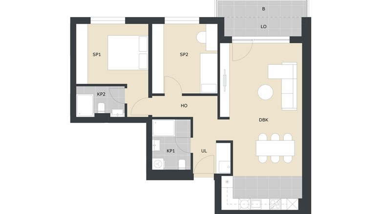 Stan trosoban Velika Gorica Green Side Residence novogradnje prodaja A50