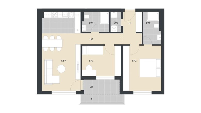 Stan trosoban Velika Gorica Green Side Residence novogradnje prodaja A71