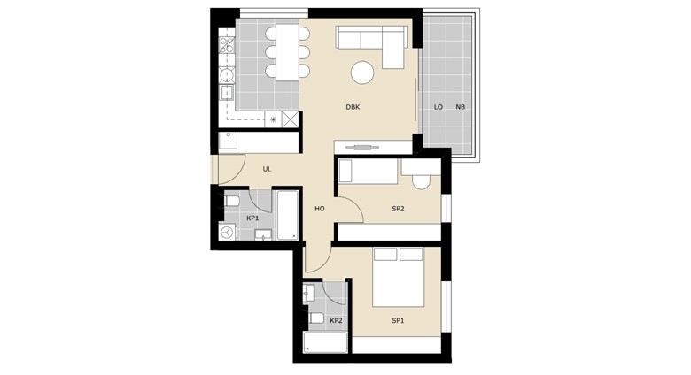 Trosoban stan Ulica Andrije Miošića Green Side C12