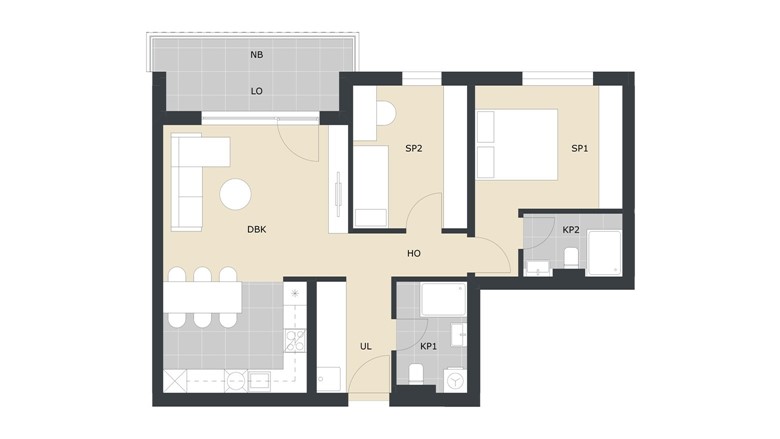 Trosoban stan Velika Gorica Prodaja novogradnje Green Side Residence A34