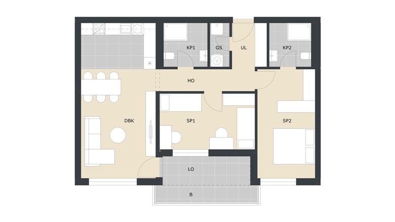 Trosoban stan Velika Gorica Prodaja novogradnje Green Side Residence A70